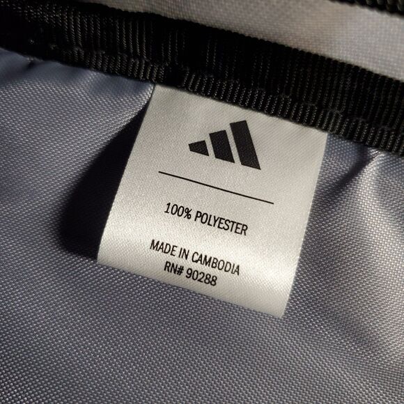 Adidas Backpack Gray with Rose Gold Logo School Laptop‎ Bag NWT - Picture 10 of 11